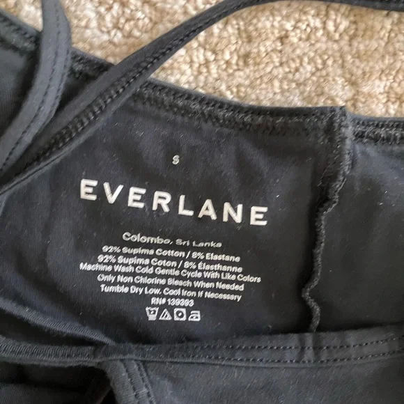 Everlane Seamless Camisole Bodysuits - Black and Mauve - Picture 4 of 8